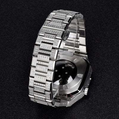Funda Protectora para Reloj en Acero Inoxidable con Diamantes - Image 10