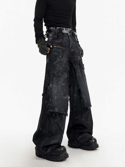 Pantalón Artesanal de Dos Piezas con Diseño Pintado a Mano - Image 11
