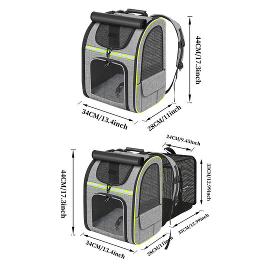 Mochila Transportadora para Gatos con Bolsa Extensible - Image 3