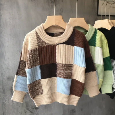 Suéter Grueso Tejido para Niños - Playera Base Holgada - Image 10