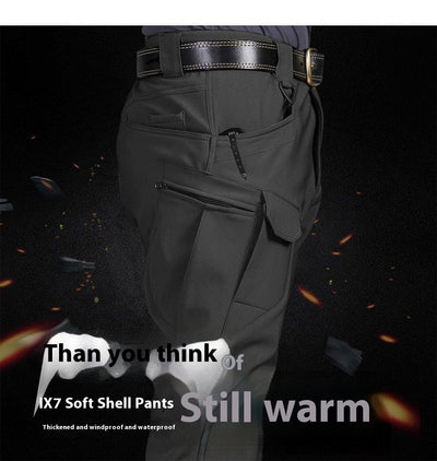 Pantalones Tácticos Invierno Hombre - Forro Polar Impermeables Shark Skin - Image 22