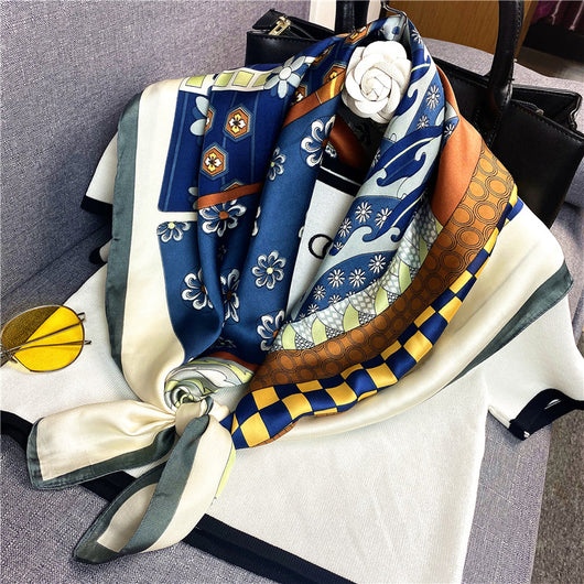 Turbante de Seda Sintética Estilo Coreano para Primavera y Otoño - Image 7