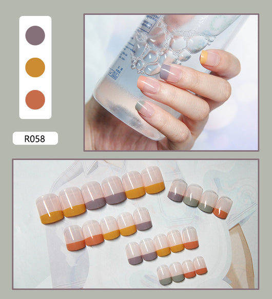 Uñas Postizas Decoradas Adhesivas - Diseño Profesional Listo para Usar - Image 58