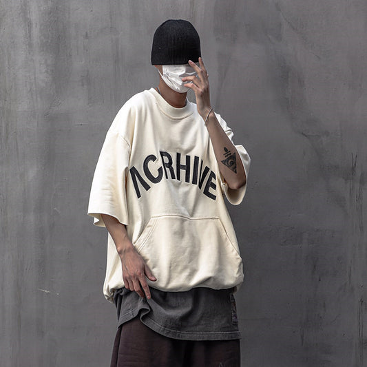 Camiseta Oversized con Bordado de Letras - Tendencia Instagram