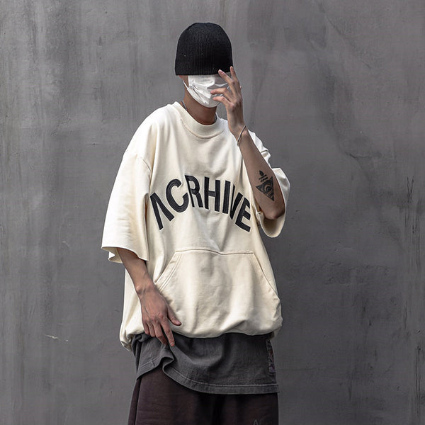 Camiseta Oversized con Bordado de Letras - Tendencia Instagram