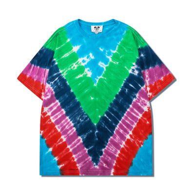 Camiseta Hip Hop Rayas Remolino Manga Corta - Image 32