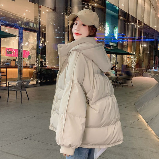 Abrigo Acolchado Estilo Coreano Suelto para Otoño Invierno - Image 2