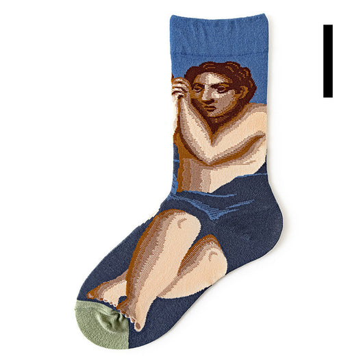 Calcetines Retro para Hombre de Algodón Premium - Image 36