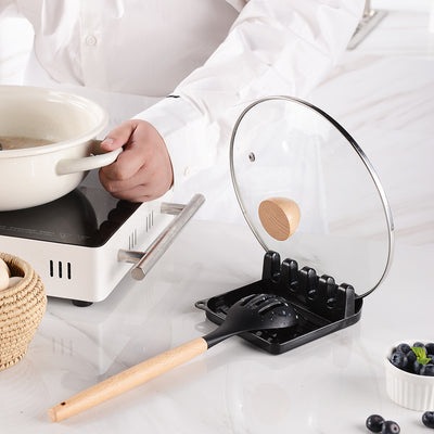 Juego de Utensilios de Cocina con Mango de Madera y Cubo de Almacenamiento - Image 19