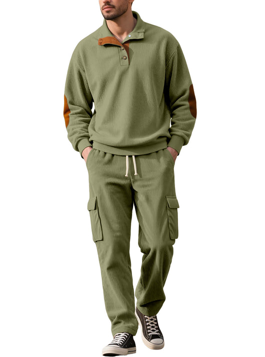 Sudadera y Pantalón de Pana con Cuello Alto y Acceso Controlado - Image 21