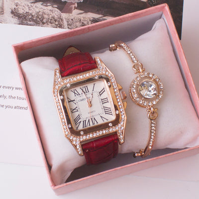 Reloj Cuadrado con Cristales para Mujer - Image 17