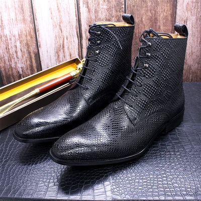 Zapatos de Cuero para Hombre Punta Afilada Elegancia Moderna