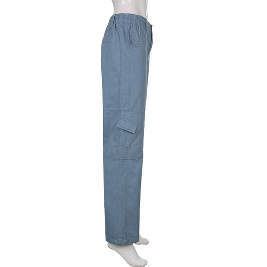 Jeans de Moda Otoño Invierno con Múltiples Bolsillos Estilo Urbano - Image 18
