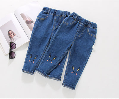 Pantalones Vaqueros Elásticos de Algodón para Niñas - Image 11