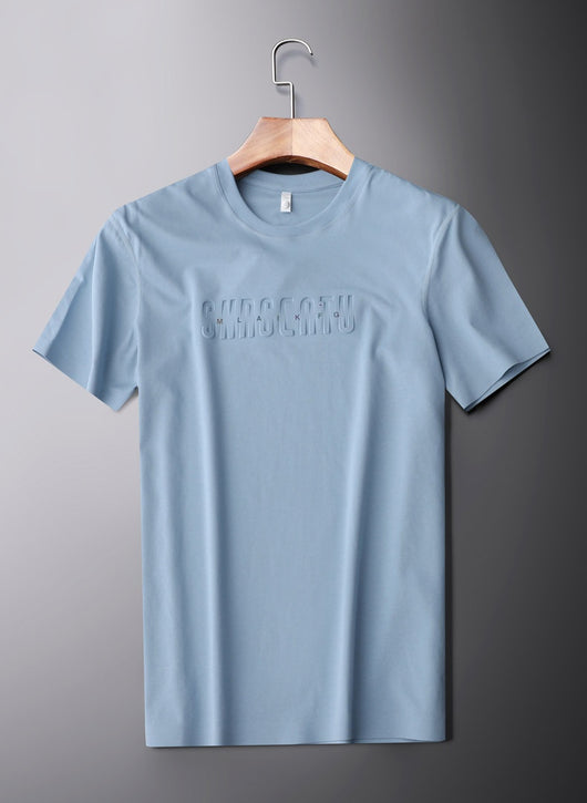 Camiseta Hombre Algodón Mercerizado Sin Costuras - Cuello Redondo Manga Corta - Image 19