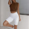 Blusa Básica Mujer Cuello Redondo Sin Mangas Color Liso