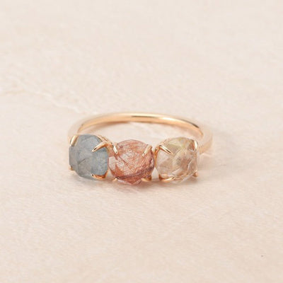 Anillo de Plata 925 con Cristal Natural para el Cabello - Image 9