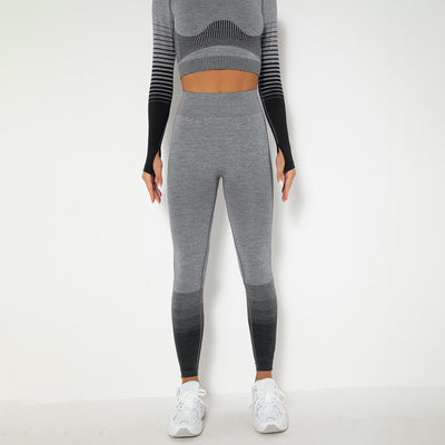 Conjunto de Yoga sin Costuras Europeo y Americano - Image 25