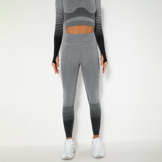 Conjunto de Yoga sin Costuras Europeo y Americano - Image 25