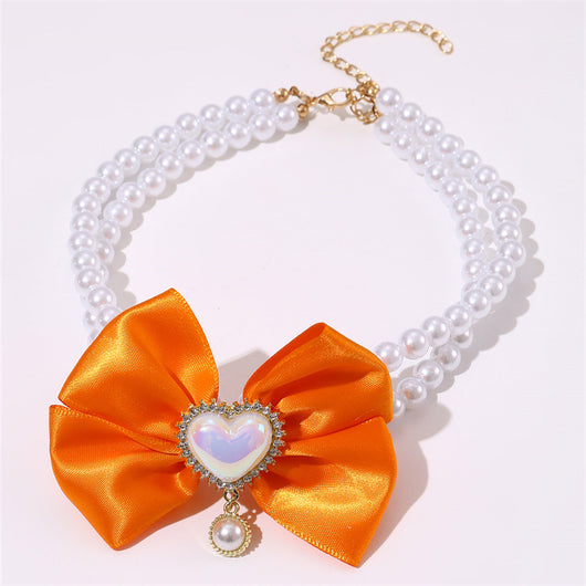 Collar Princesa con Dije Corazón para Mascotas - Image 44
