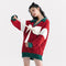 Suéter Navideño Rojo con Lazo - Diseño Moderno y Acogedor para Mujer