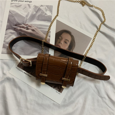 Cinturón de Moda con Bolsillo y Cadena Exterior - Image 8