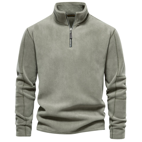 Suéter de Cuello Alto con Cierre Medio para Hombre - Otoño e Invierno - Image 6