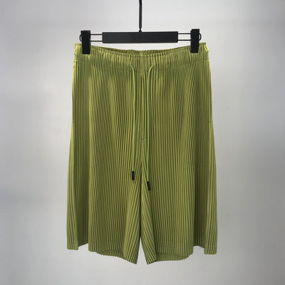 Pantalones Cortos Hombre Plisados Talla Grande Comodidad Casual - Image 8