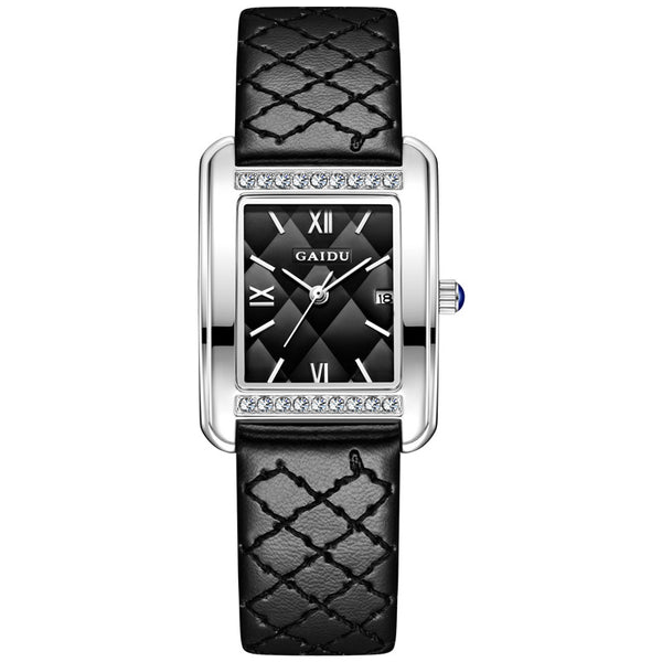 Reloj de Cuarzo Cuadrado Diamante - Lujo Asequible Retro