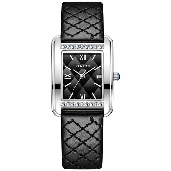 Reloj de Cuarzo Cuadrado Diamante - Lujo Asequible Retro