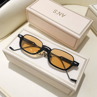 Gafas de Sol Semimontadura con Cadena - Diseño Cóncavo Trendy - Image 23
