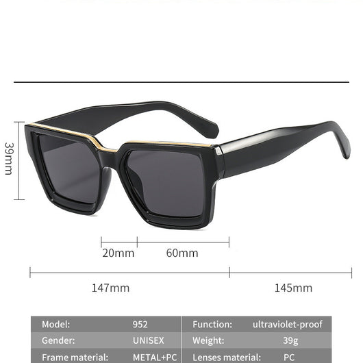 Gafas de Sol Cuadradas con Protección UV - Image 9