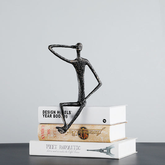 Escultura Minimalista Nórdica - Figura Decorativa Moderna para Hogar y Oficina