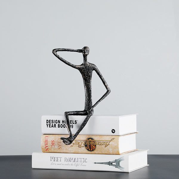 Escultura Minimalista Nórdica - Figura Decorativa Moderna para Hogar y Oficina