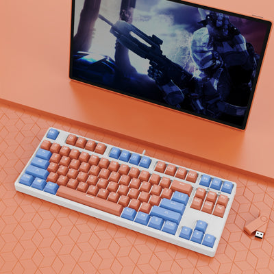 Teclado Mecánico Gaming 87 Teclas Hot Swap Intercambiable Dual Color - Image 14