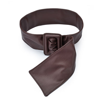 Cinturón Ancho Decorativo para Mujer con Hebilla de Cuero y Bolsa - Image 12