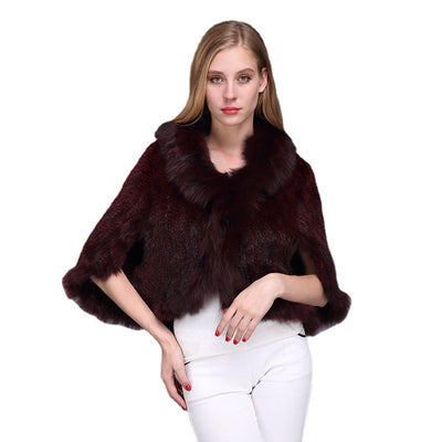 Chal de Cuero con Cuello de Piel de Zorro - Calidez y Elegancia - Image 15