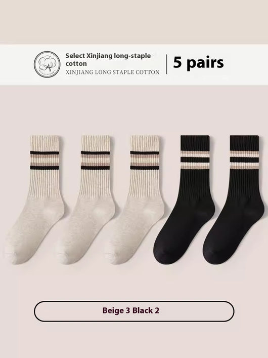 Calcetines Deportivos de Algodón Puro para Hombre - Talla Grande, Transpirables y Cómodos - Image 4