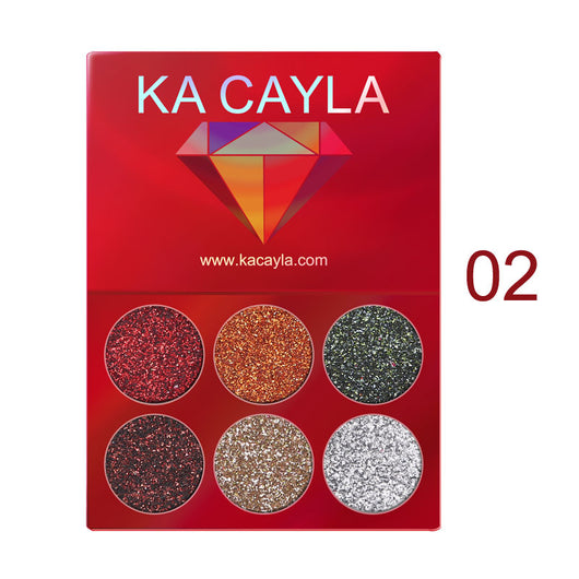 Paleta de Sombras de Ojos Diamond Sequin 6 Colores Brillantes - Image 15