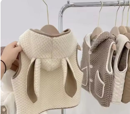 Chaleco con Capucha de Lana de Cordero - Abrigo Elegante y Versátil - Image 17