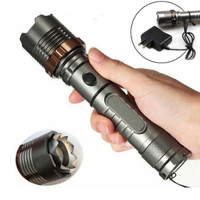 Linterna LED Táctica T6 de Aluminio con Enfoque Rotativo - Image 12