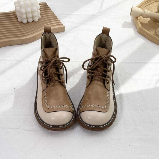 Botas Martin Retro de Encaje para Mujer - Suela Gruesa Otoño Invierno - Image 13
