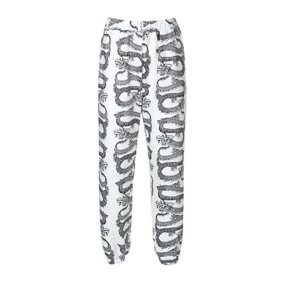 Pantalón Sudadera Estampado Dragón Cintura Alta - Image 8