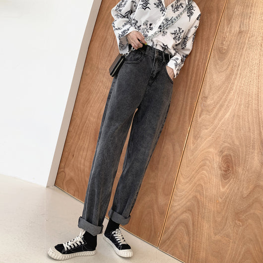 Jeans Gris Ahumado Cintura Alta - Image 5