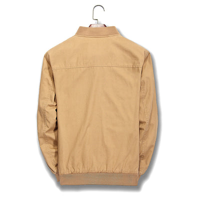 Chaqueta Casual de Algodón para Hombre - Estilo Beisbolero Ajustado - Image 2