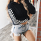 Sudadera Crop Negra Versátil