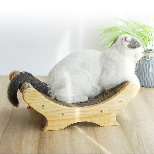 Juguete Interactivo en U para Gatos con Masajeador de Garras