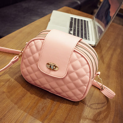 Bolso de Hombro Femenino Lingge Tres Capas - Image 8