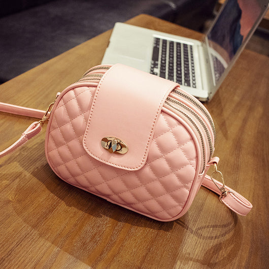 Bolso de Hombro Femenino Lingge Tres Capas - Image 8