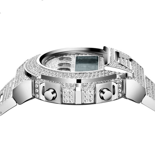 Reloj para Hombre de Diamantes Completos Resistente al Agua - Image 3